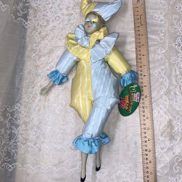 17" Vtg Sugar Loaf Harlequinn jester clown classiques - Picture 12 of 12